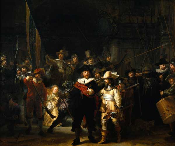 El cuadro La ronda de noche de Rembrandt ahora se ilumina con LEDs